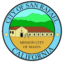 © Image: City of San Rafael, California The official seal of the City of San Rafael reflects the town's historical ties to the mission from whence it got its name.