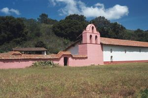 (CC) Photo: Larry Myhre The reconstructed Mission La Purísima Concepción in April, 2003.