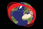 Chinese anti-satellite weapon test debris cloud after one month