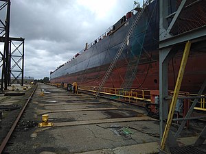 Algoma Harvester-in dry dock.jpg