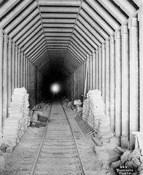 (PD) Photo: Unknown Looking into the United States through Tunnel #4, 598 feet long.