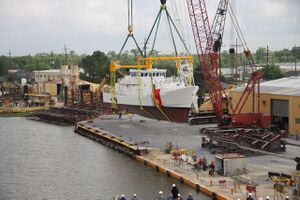 Launching the Sentinel class cutter USCGC Bernard C. Webber -d.jpg